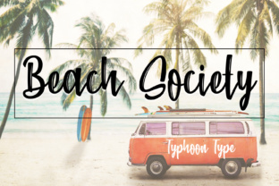 Beach Society: A Brush Stroke Font for Laid-Back, Stylish Designs