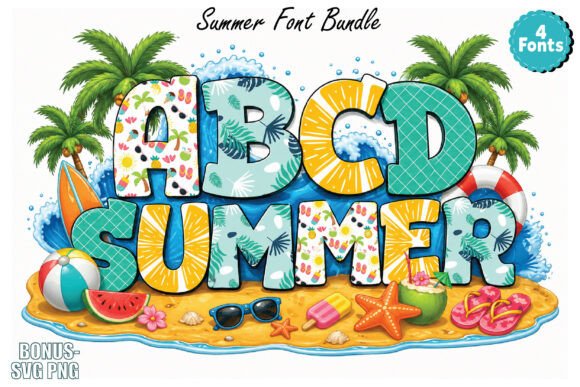 Brighten Your Designs with the Summer Doodle Font