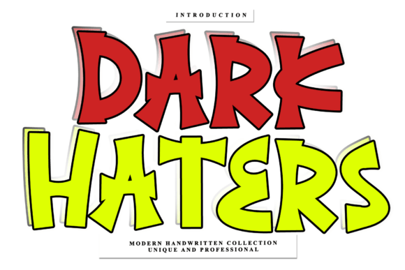Dark Haters: A Handwritten Font for Authentic Branding