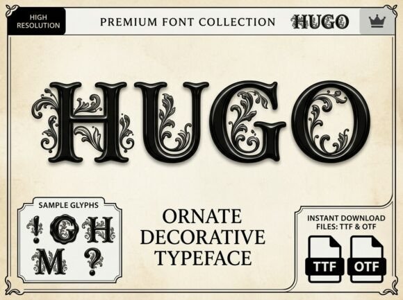 Hugo: A Typeface for Grand, Ornate Design