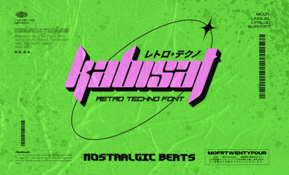 Kabisat: The Retro Techno Font Redefining Modern Design