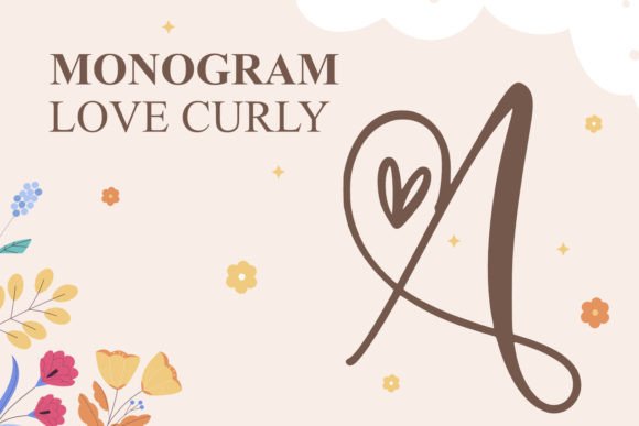 Monogram Love Curly: Infusing Romance into Every Design