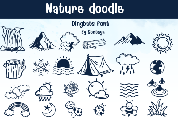 Nature Doodle: Infusing Playful Charm into Your Design Projects