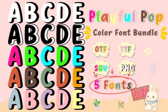 Playful Pop: A High-Energy Font Bundle for Crafters