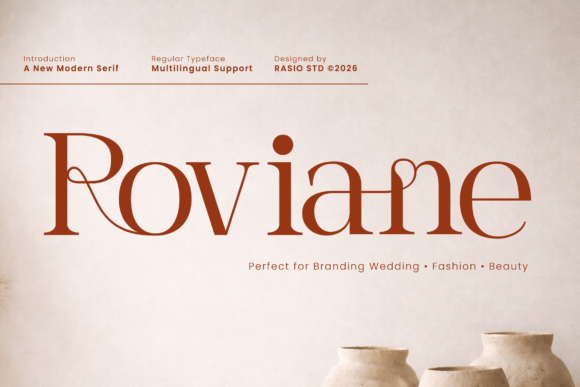 Roviane: A Serif Font for Modern Luxury Branding