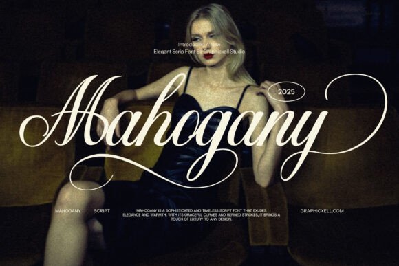 The Art of Elegant Script: Mahogany Wedding Font