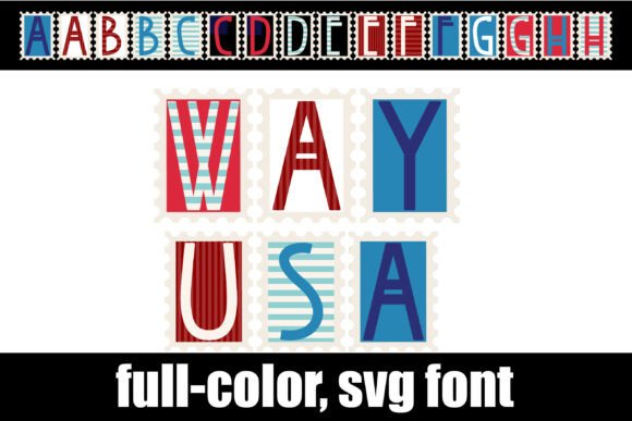 Way USA: Vintage Stamp Typography for Modern Design
